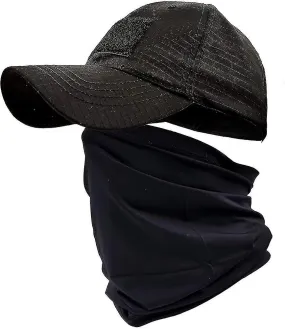 Camo Hats For Men With Cooling Neck Gaiter Baseball Caps Face Scarf Mask Army
