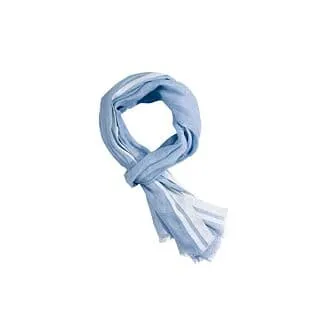 Chambray sky Blue cotton linen Scarf