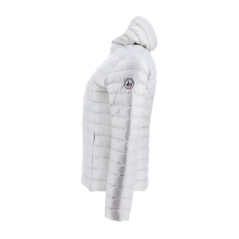Chaqueta con capucha Jott de plumas pato Mujer CLOE BASIC 4900/558-GRIS MASTIC Justoverthetop Color gris claro