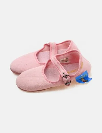 Colores Zapatilla de casa rosa básica