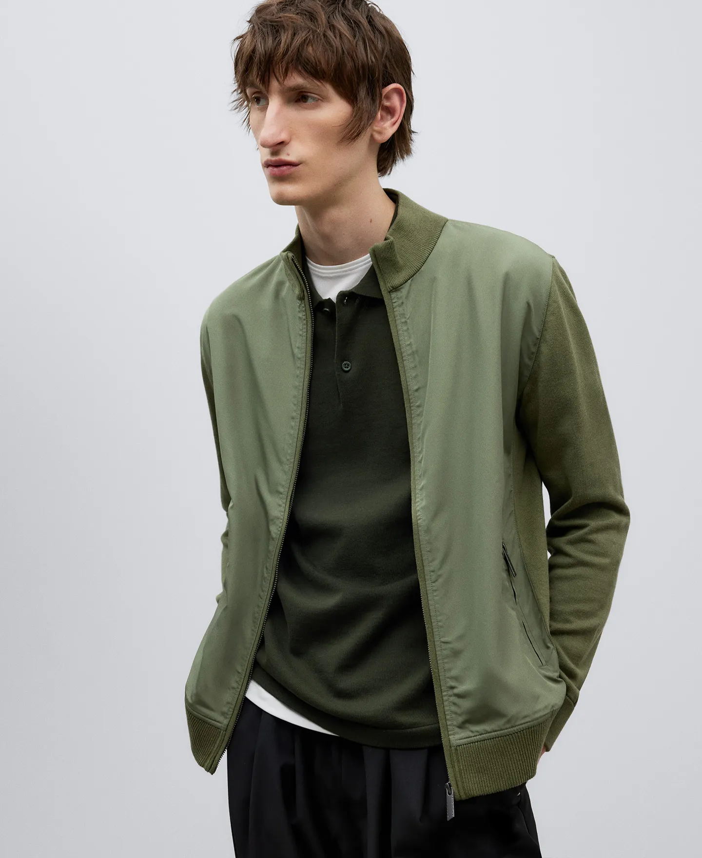 Cotton cardigan man