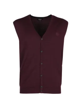 Coveri Collection Chaleco de punto para hombre con botones.