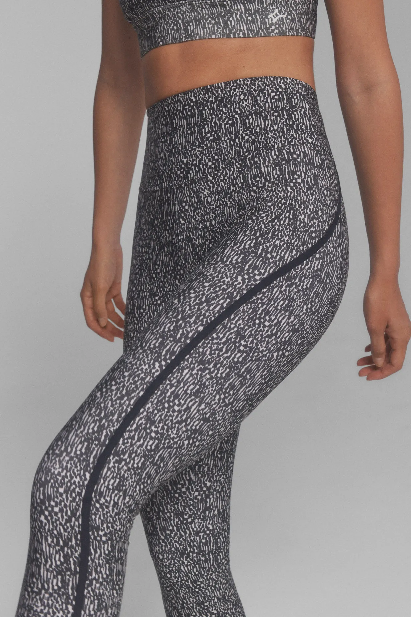 Dash and Stars Leggings 4D STRETCH color negro