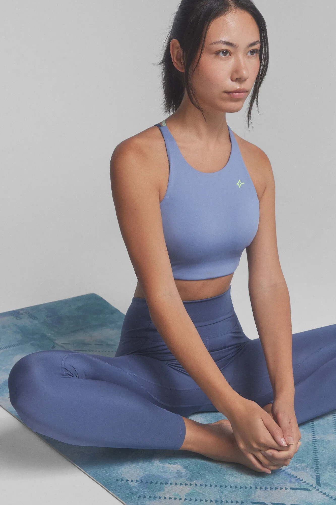 Dash and Stars Leggings 4D STRETCH tobillero azul
