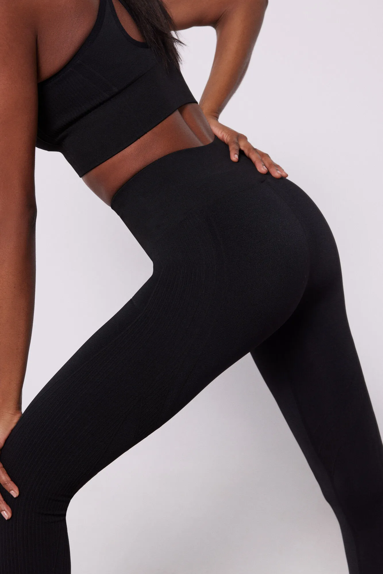 Dash and Stars Leggings negros Seamless Comfort