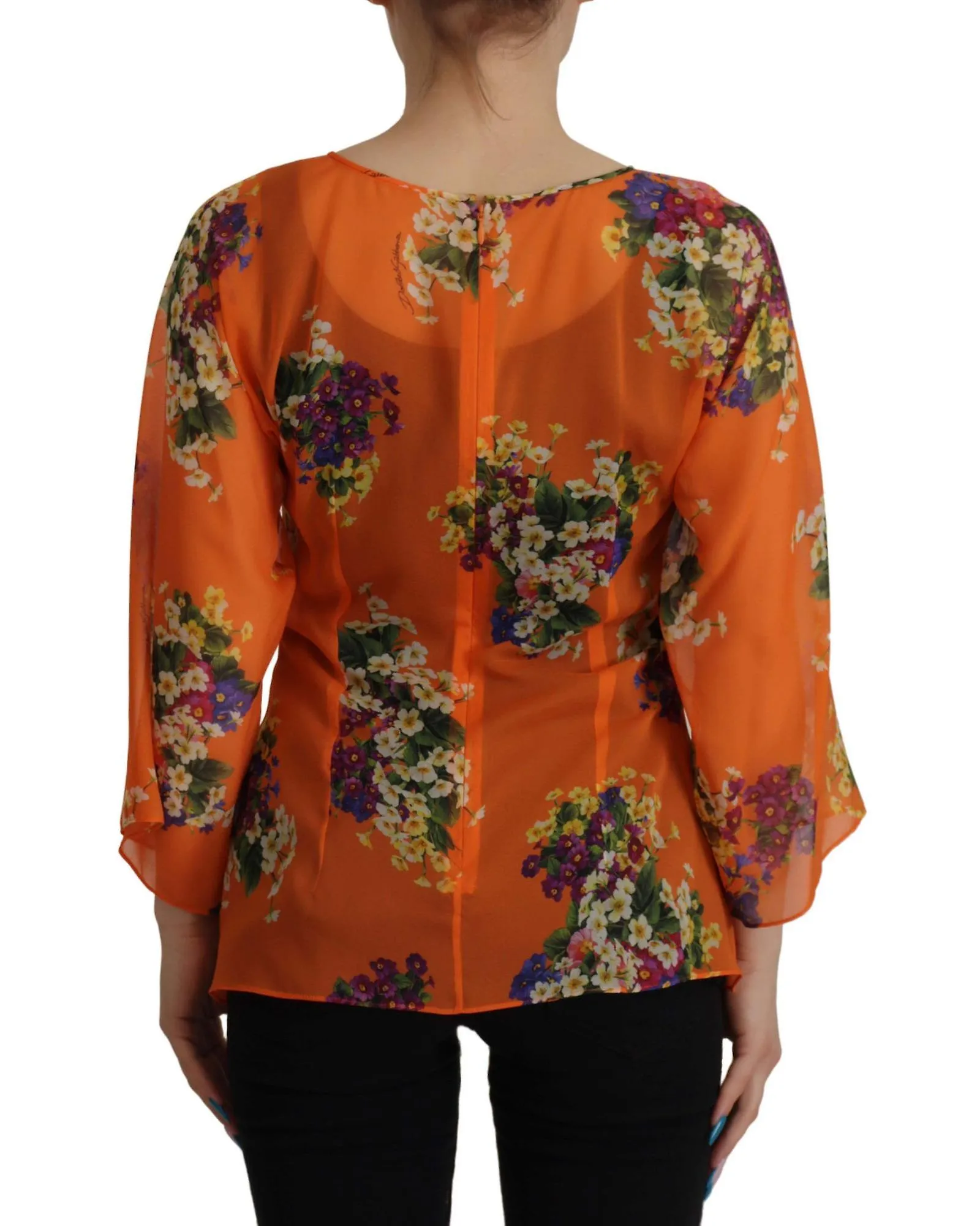 Dolce & Gabbana Floral Print Long Sleeve Blouse