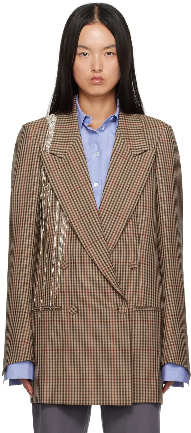 Dries Van Noten Checked Blazer