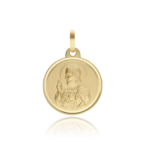 ESCAPULARIO "VIRGEN DEL CARMEN Y CORAZÓN DE JESÚS" 18MM ORO 18K