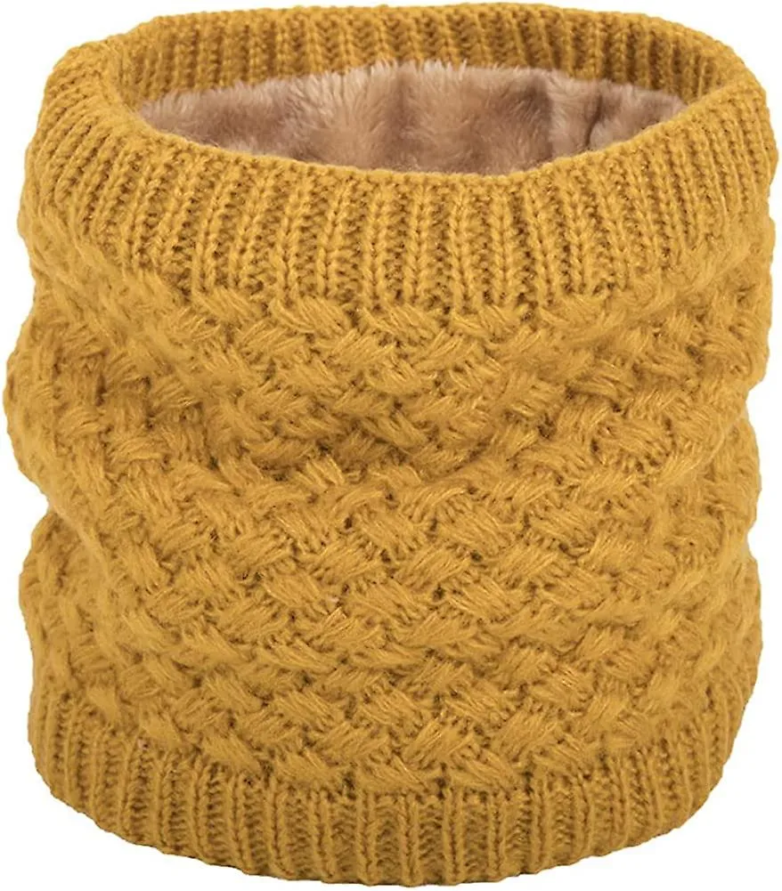 Fluffy Scarf Neck Gaiter Knit Neck Warmer Lightweight Breathable Shawls And Wraps For Men & Women Soft Pullover Scarf