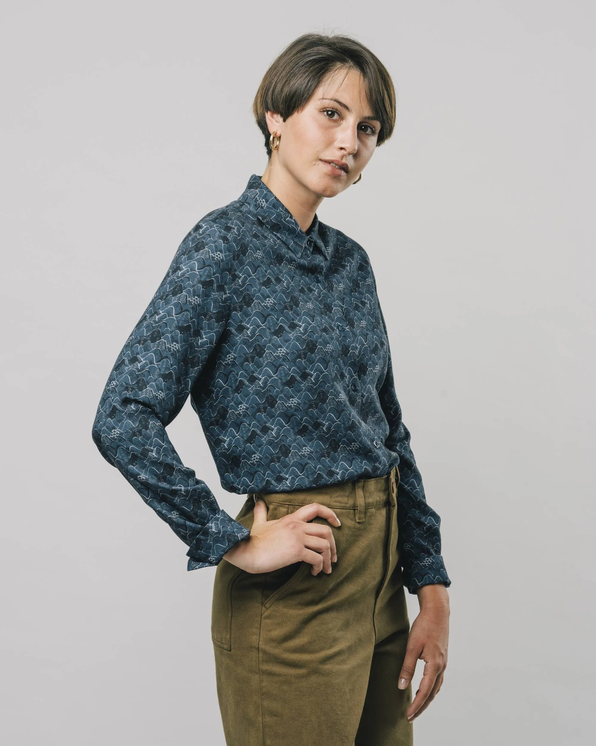 Ibuki Mountains Printed Blouse