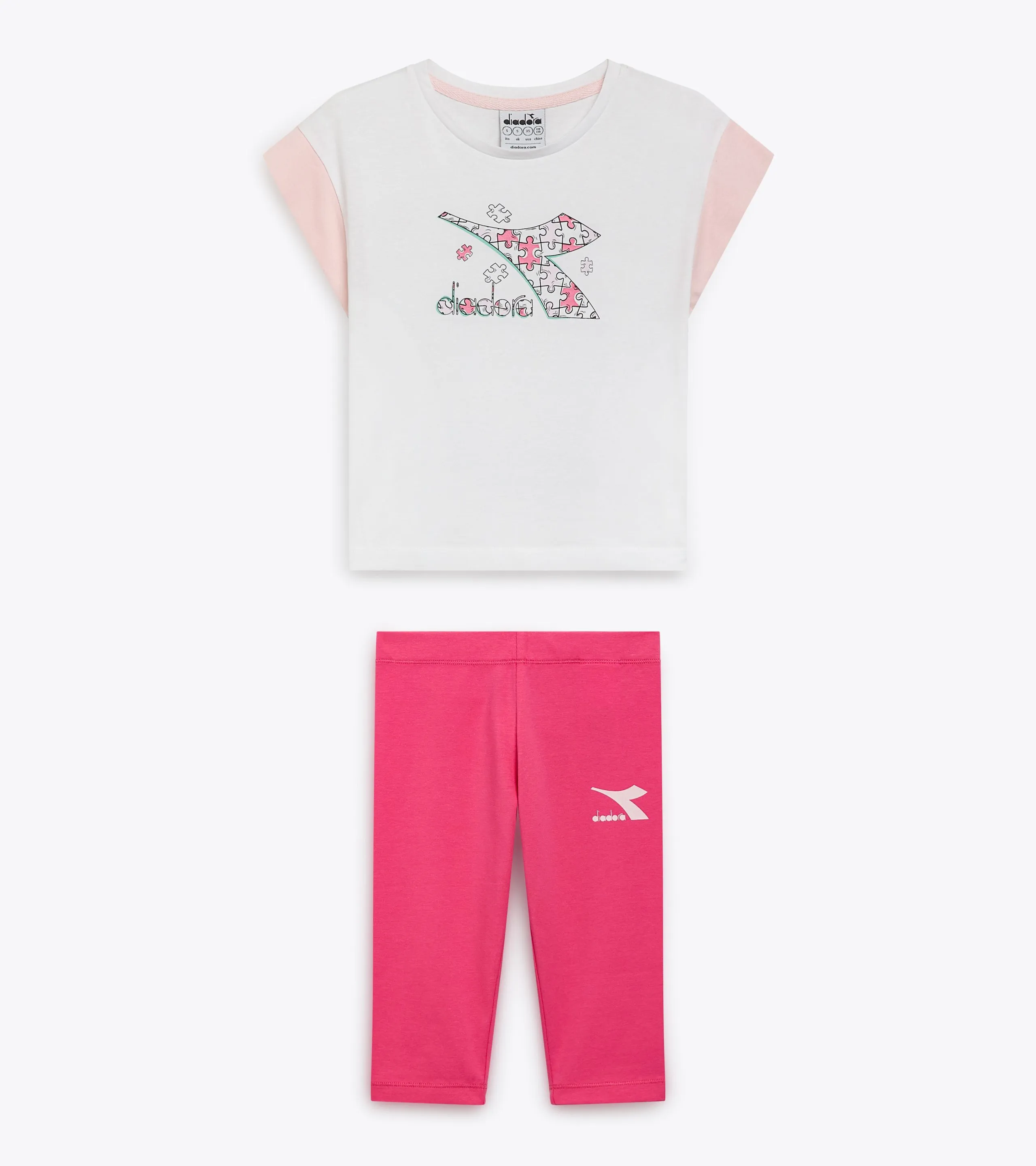JG. SET SS PUZZLES Conjunto deportivo - Camiseta y leggings - Niñas y adolescentes