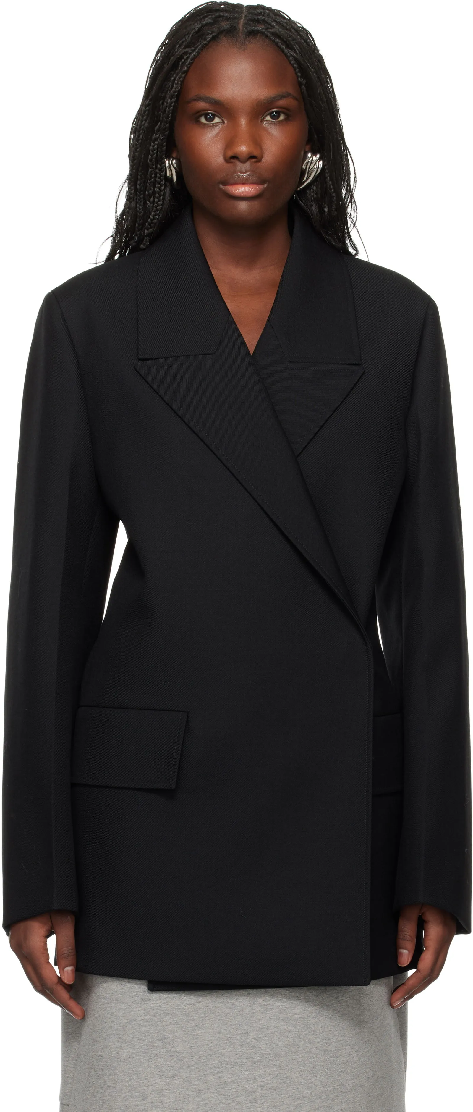 Jil Sander Double Breasted Wool Blazer