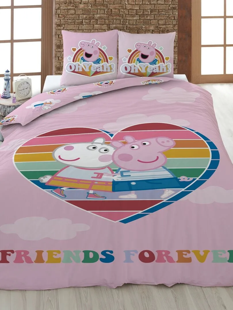 Juego de cama 'Peppa Pig' - Individual - ROSA