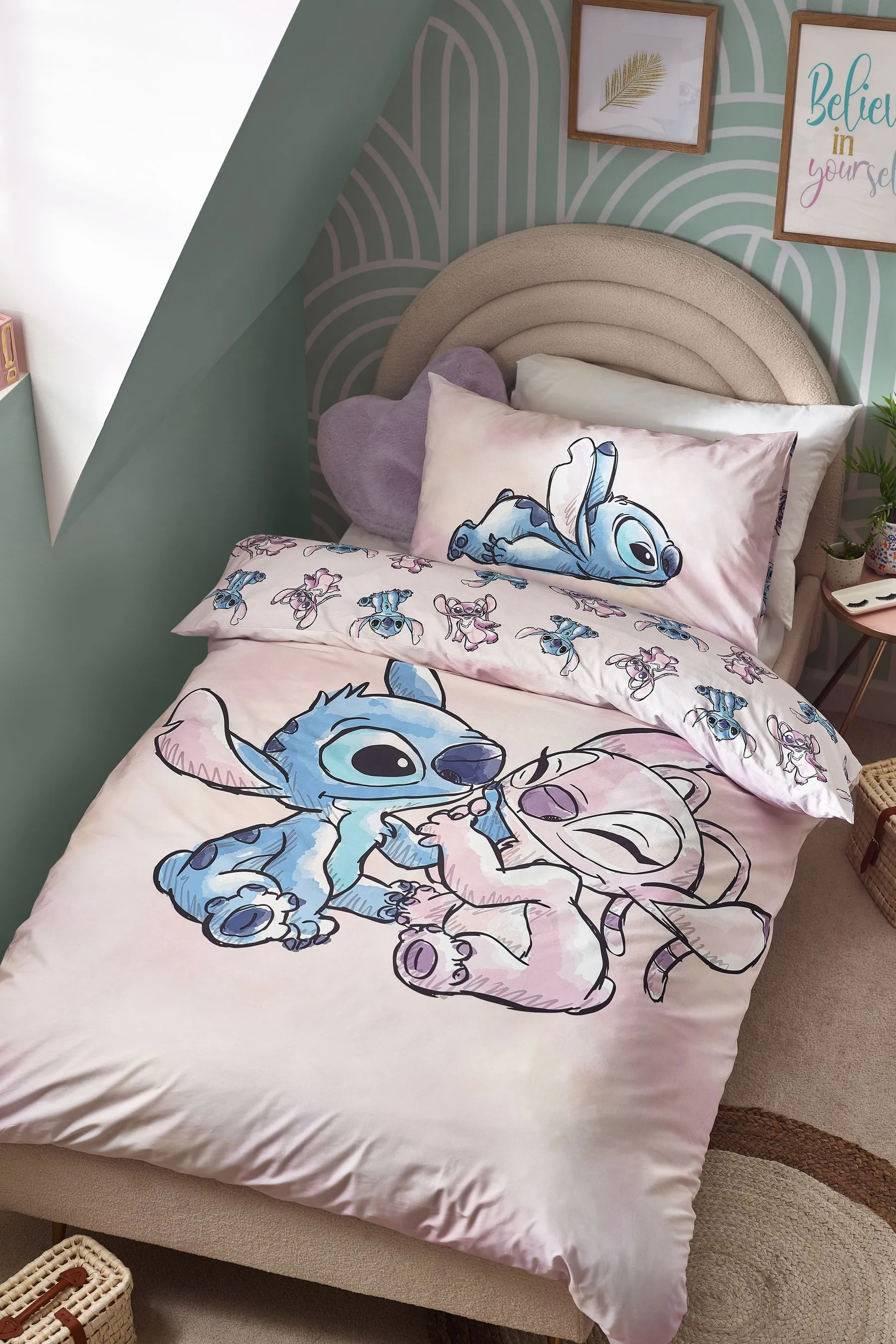 Juego reversible de funda de edredón y almohada de 100% algodón