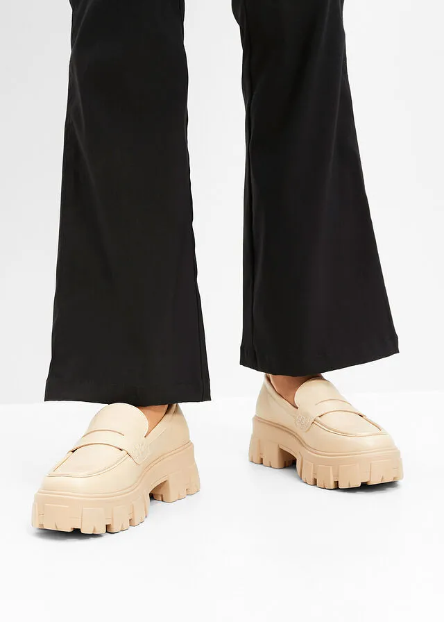Mocasines Beige