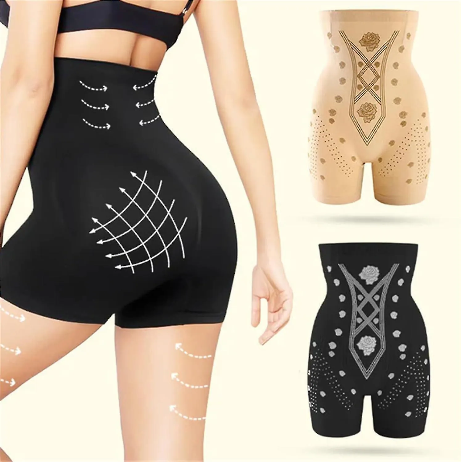 Negative Oxygen Ion Detox Shaping Shorts,ion Fiber Repair Shaping Shorts