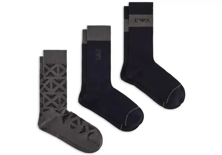 Pack 3 Calcetines Emporio Armani 302402 3F283 14139 antra aqui/mari/mari