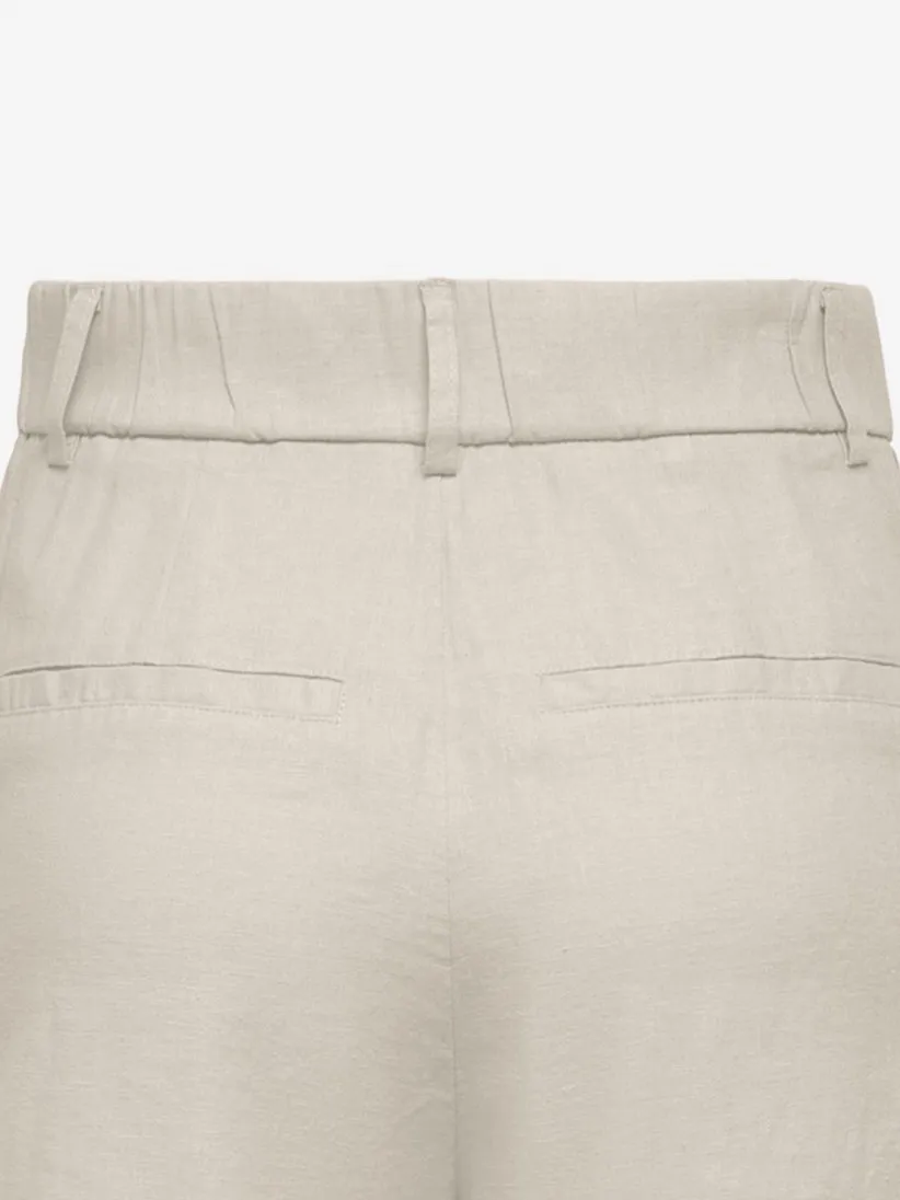 Pantalones Cortos Only ONLCaro High-Waist Long Linen Blend Tlr