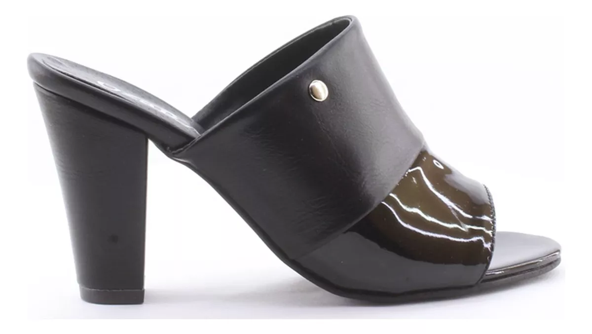 Sandalias Zueco Taco Alto Dama Mujer 828 Comodos Carg