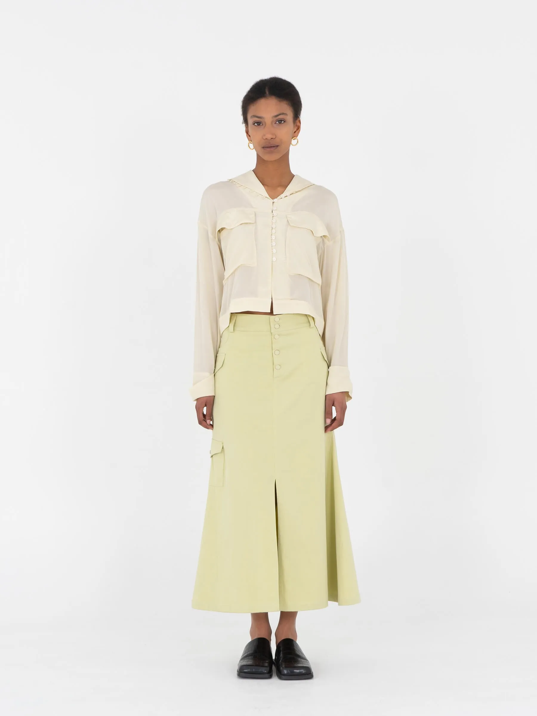 Soft cargo blouse