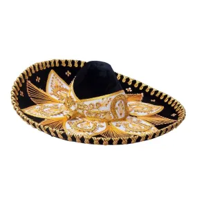 Sombrero de Charro de Gala Bordado Fino Hilo Metálico para Hombre imp-71153