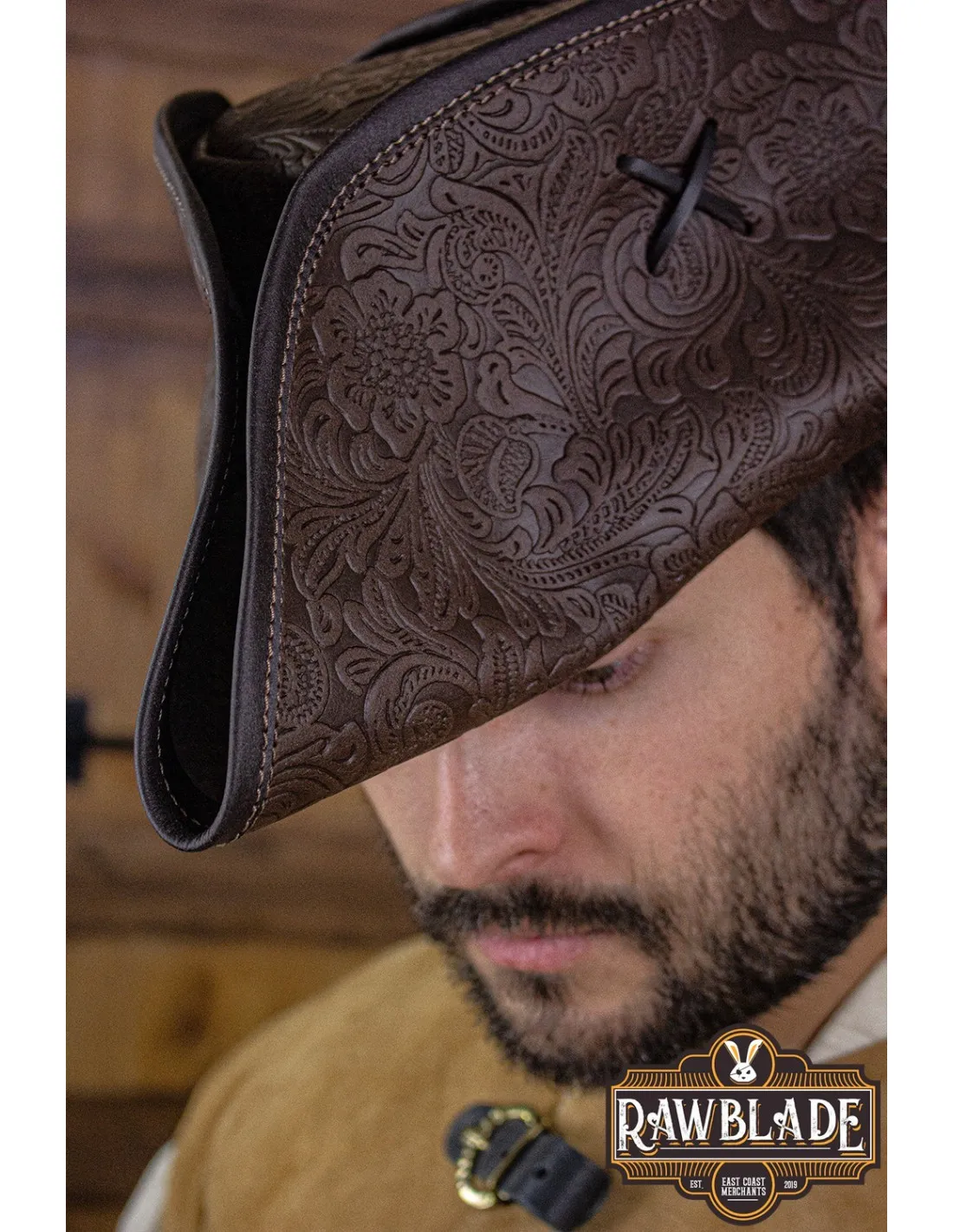 Sombrero pirata deluxe Jack Rackham, marrón