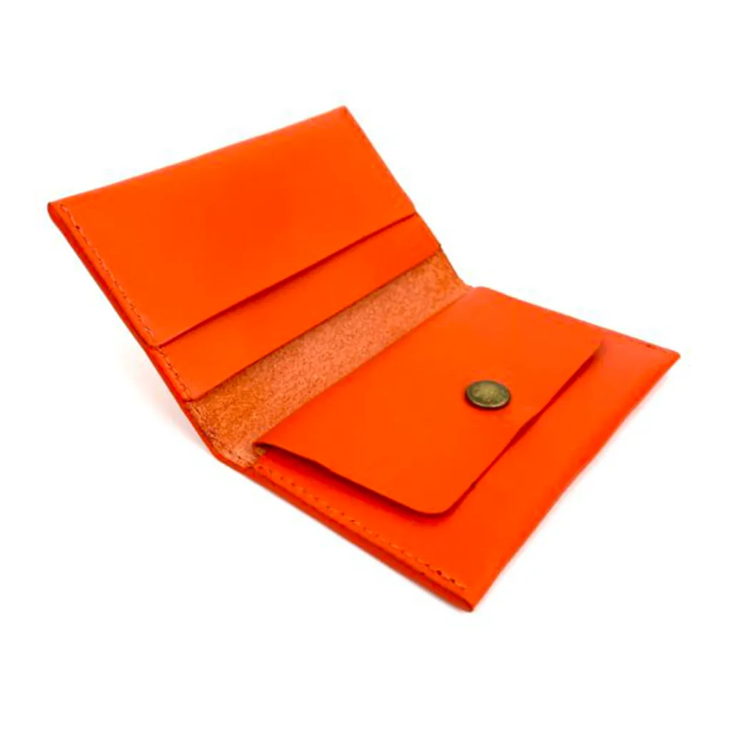 Tarjetero Naranja con monedero