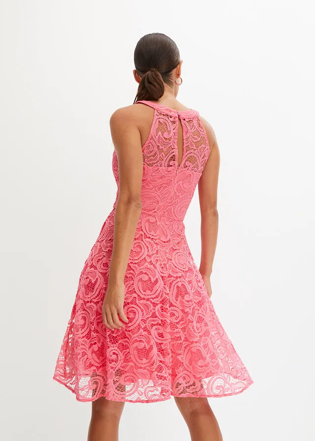 Vestido rosa caliente