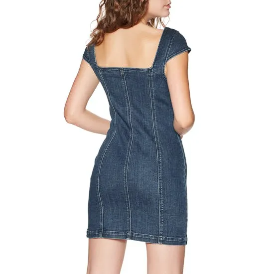 Vestido volcom Tejano Mujer IM NOT SWEET DRESS – PREMIUM WASH BLUE jeans Ref. B1341905 Azul tejano