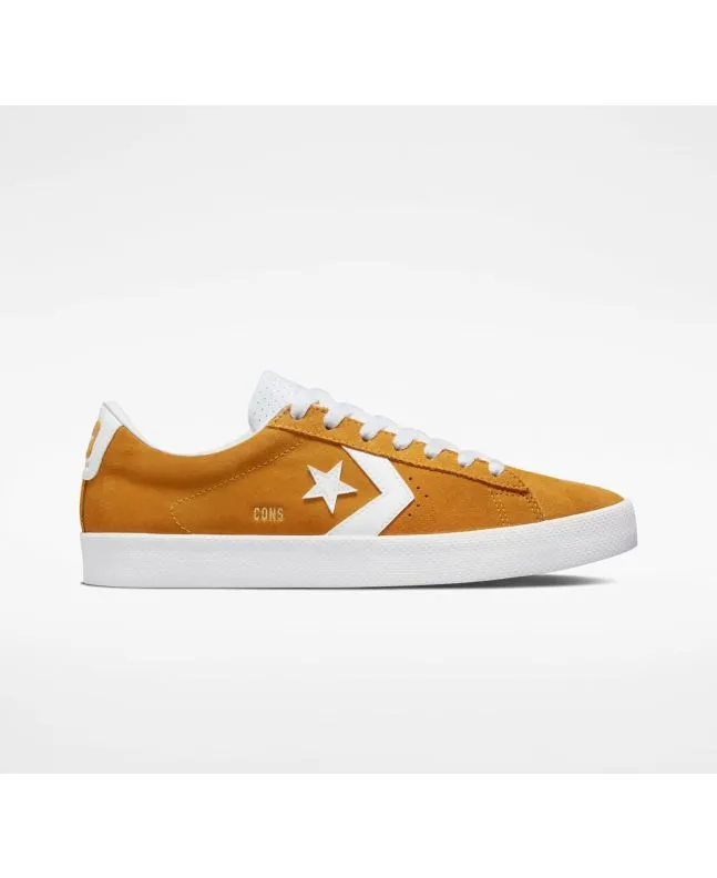 Zapatillas de Skate Converse Cons PL Vulc Pro Suede Amarillo Mostaza-Blanco