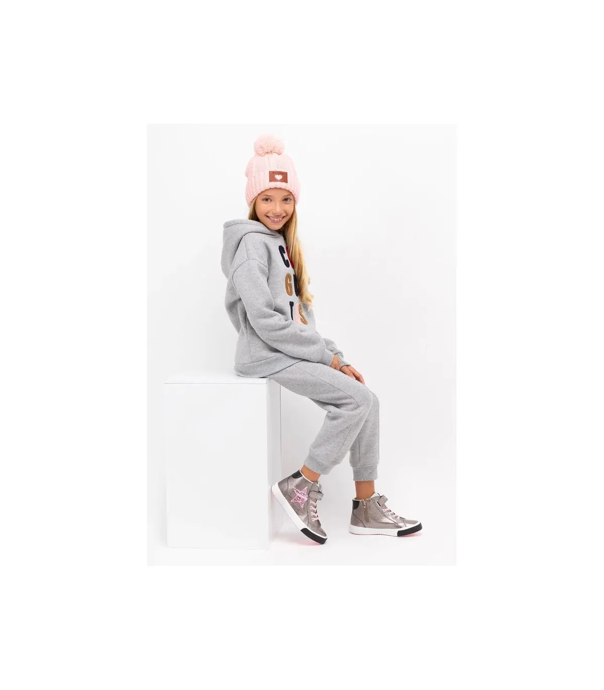 Zapatillas deportivas gris plomo estrella Conguitos