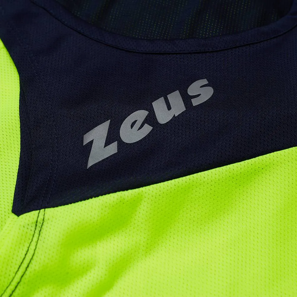 Zeus Kit Robert Hombre Conjunto de atletismo Camiseta con pantalones cortos amarillo